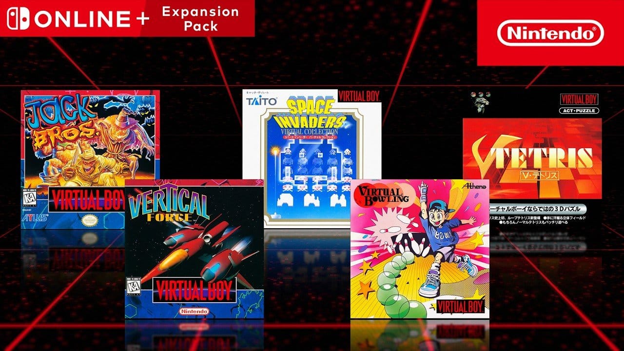 Five New Virtual Boy Games Added To Nintendo Switch Online + Expansion Pack