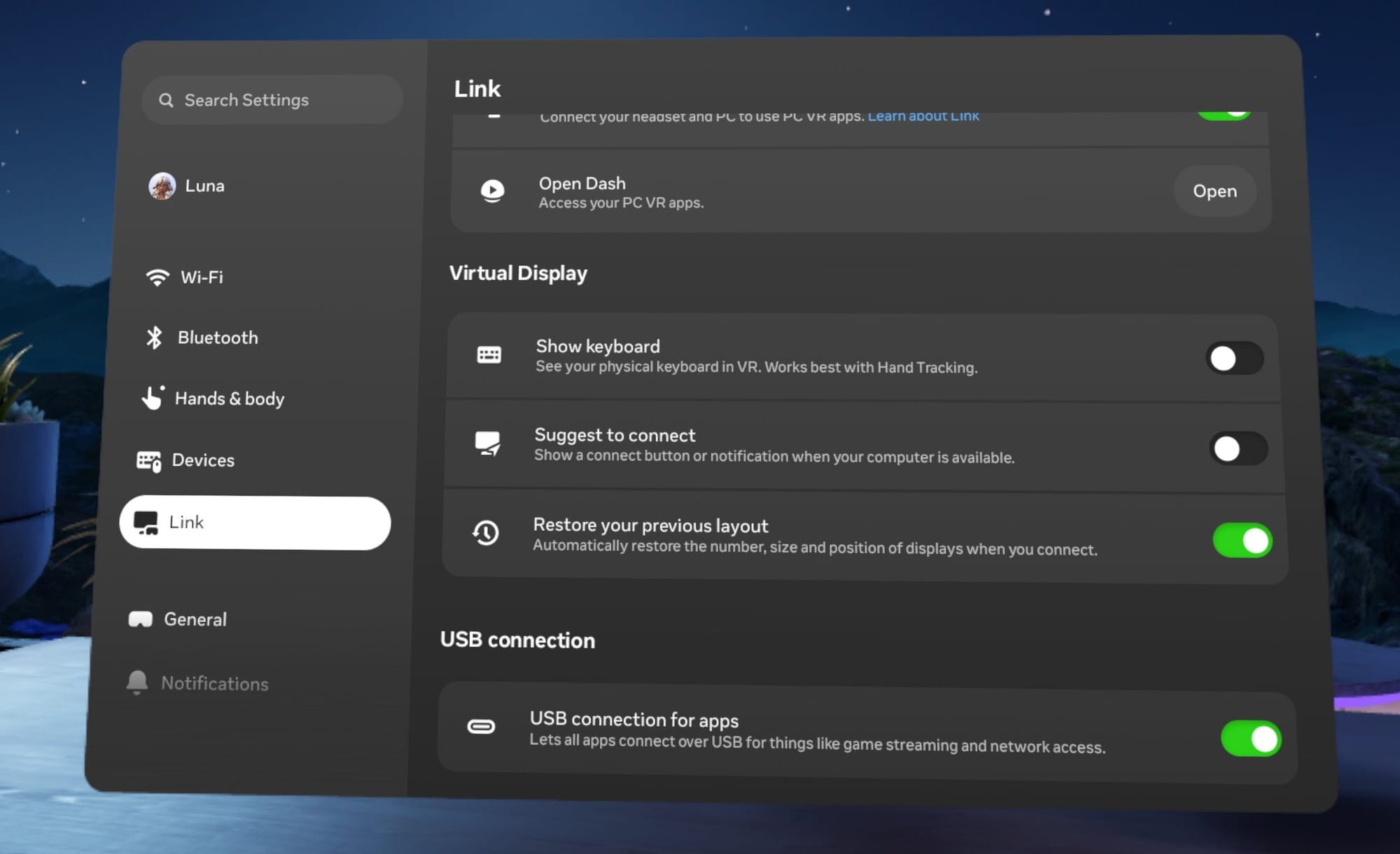 Steam Link's Latest Public Beta Adds Wired USB Support On Quest Headsets