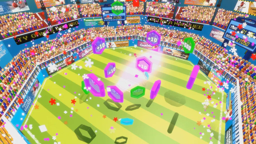 Gunball Is A Sport Where You A Shoot At A Ball To Get It Thru Goals