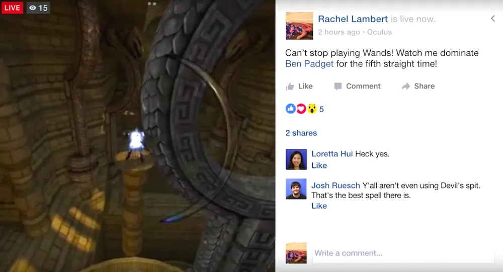 Facebook Livestreaming From Gear VR Arrives In Latest Oculus Update