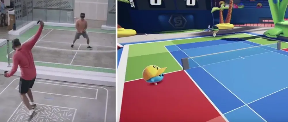 OC5: Tennis Scramble Quest Hands-On: VR Gets Its Own Wii Sports Tennis