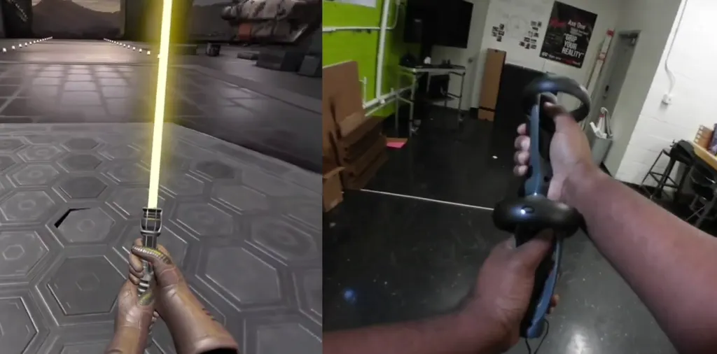 Magnetized Oculus Touch Accessory Adds Two-Handed Lightsaber To Vader Immortal