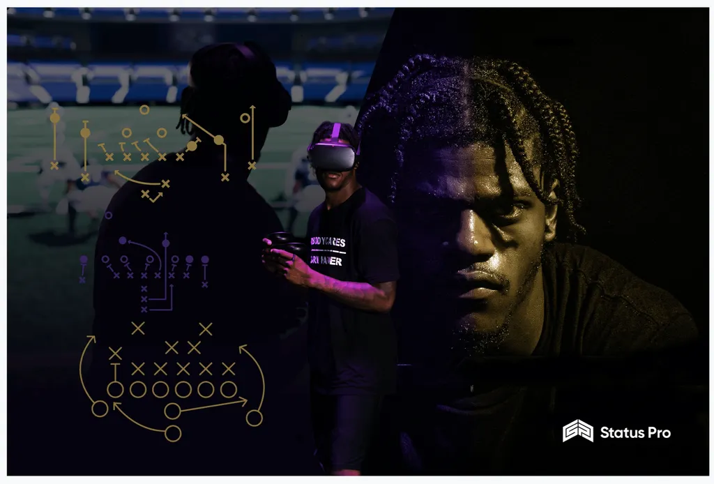 NFL MVP Lamar Jackson Partners Status Pro For A VR Game