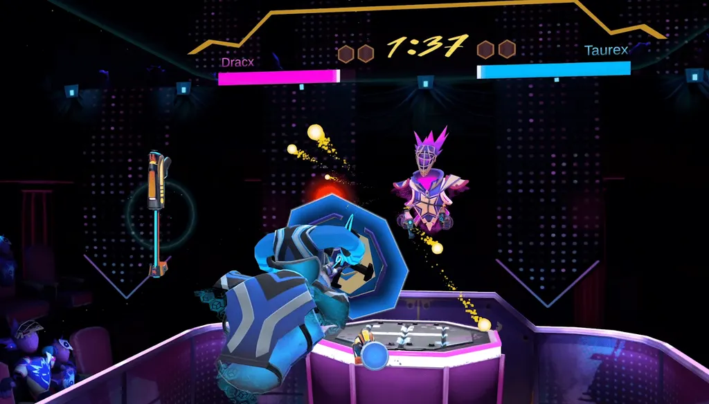 Watch New Blaston Gameplay, 1v1 VR Shooter From Resolution Games