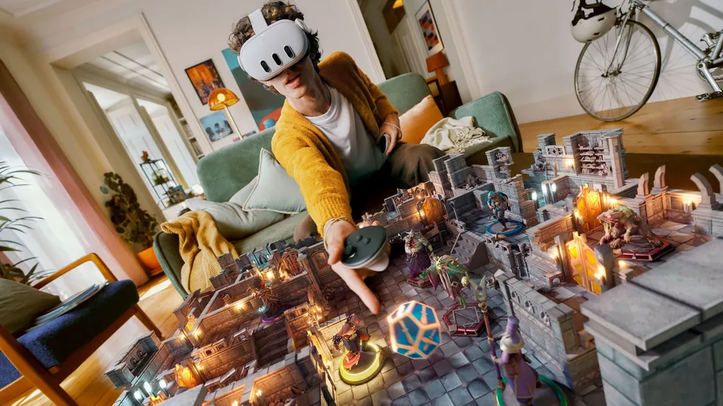 Quest 3 mixed reality - Demeo
