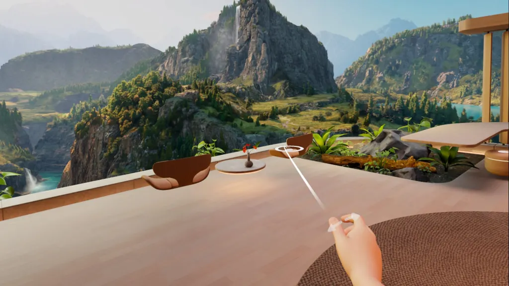 A Quest screenshot demonstrates hand-gesture movement.