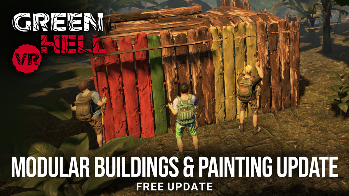 Green Hell VR Brings A Painting & Building Update To PlayStation VR2 & Meta Quest