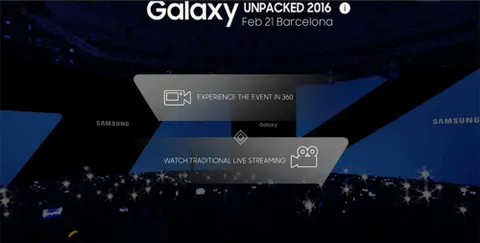 Samsung Streaming Mobile World Congress 'Unpacked' Live To Gear VR (UPDATE)