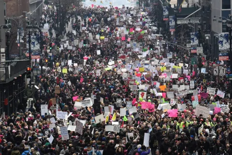 360 Video: Watch Over 500,000 People March In Support Of Women's Rights