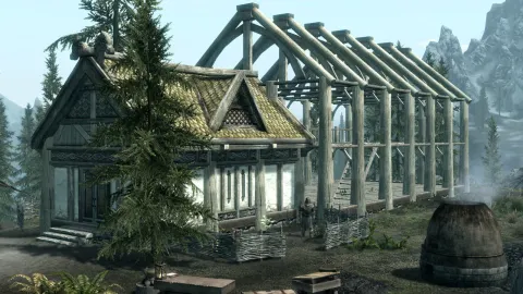 Skyrim VR Livestream: Building My First House