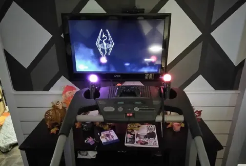 This Gamer Is Playing Skyrim VR On A Treadmill To Stay Fit