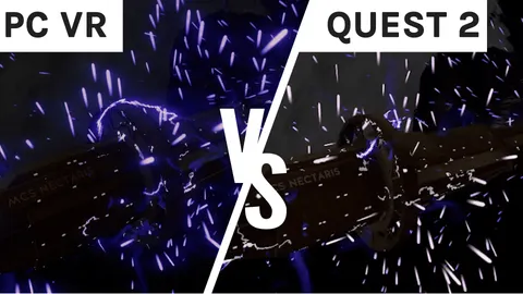 Cosmodread Graphics Comparison - PC VR vs Quest 2