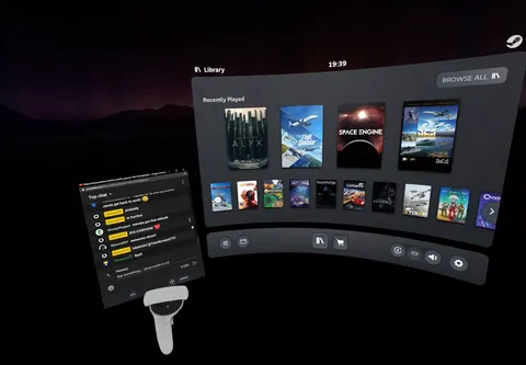 SteamVR Now Natively Lets You Pin Windows To Controllers