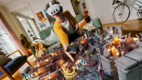 Quest 3 mixed reality - Demeo