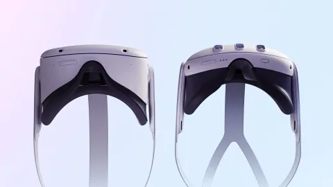 Quest 2 and Quest 3 headsets side by side