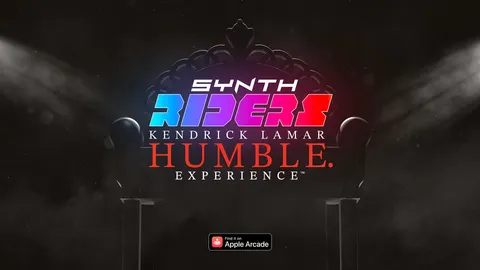 Synth Riders key art for the 'Kendrick Lamar Humble Experience'