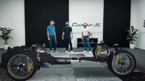 Porsche Used Colocated Apple Vision Pro Headsets To Showcase Its New Drivetrain