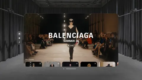 Attending Balenciaga’s Summer 26 Show in Apple Vision Pro