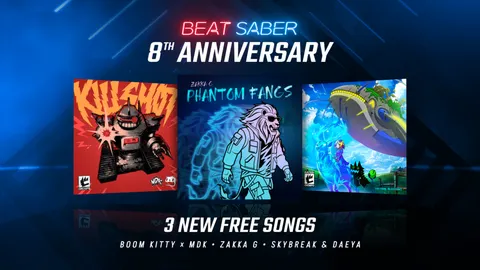 Beat Saber Drops Three Free New Songs For Its Eight Year Anniversary