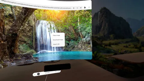 A Meta Quest screenshot shows the new browser option to convert 2D photos to 3D.