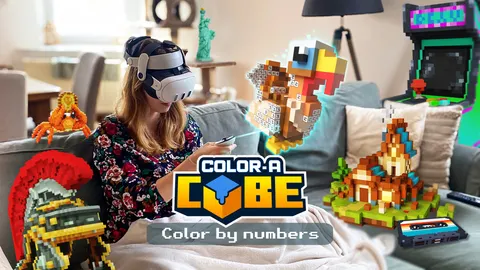 Voxel Coloring Game Color-A-Cube Gets A Release Date
