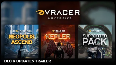 VRacer Hoverbike Launches New Tracks & Supporter DLC Packs