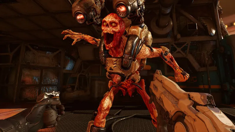 Doom VFR Features Retro Maps From The Original Game