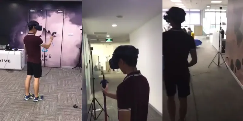HTC SteamVR 2.0 Video Shows Vive Pro User Navigating Three Rooms