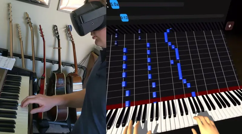I Learnt The Tetris Theme Using A VR Headset, Calibrated To A Real Piano