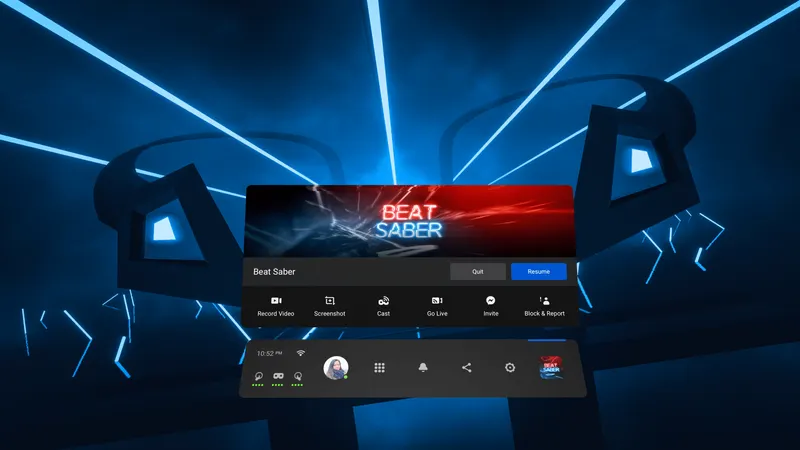 Oculus Quest Devs Can Now Let The System Menu Show Inside Their Apps