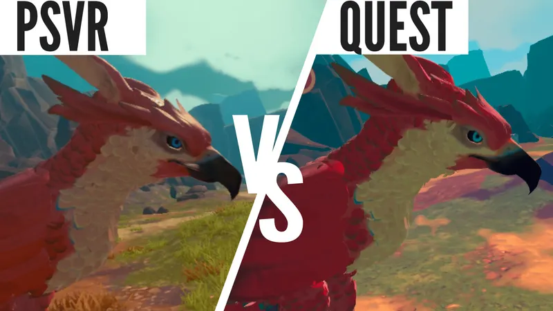 Falcon Age Quest Vs PSVR Graphics Comparison - A Fantastic Port