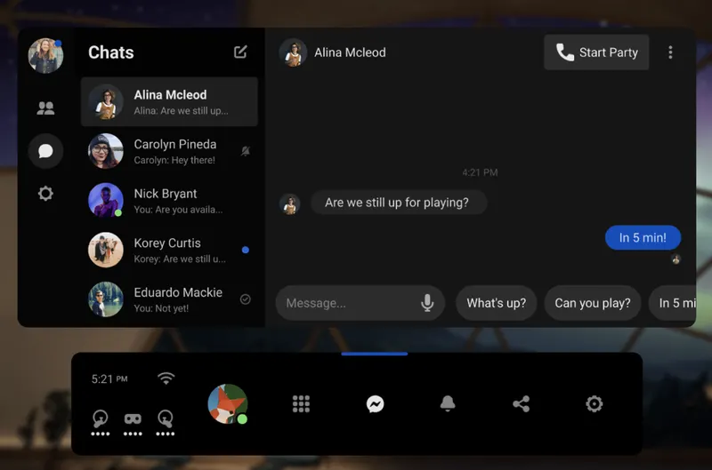 Oculus Quest Getting Facebook Messenger Support Soon
