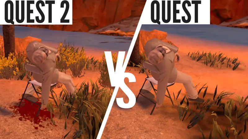 Arizona Sunshine Quest 2 Vs Quest Graphic Comparison