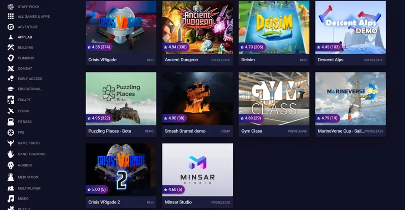 SideQuest Adds App Lab Category, No PC Required