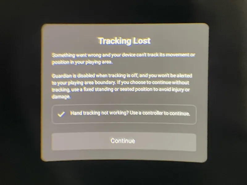 How To Fix 'Tracking Lost' Error On Quest 2