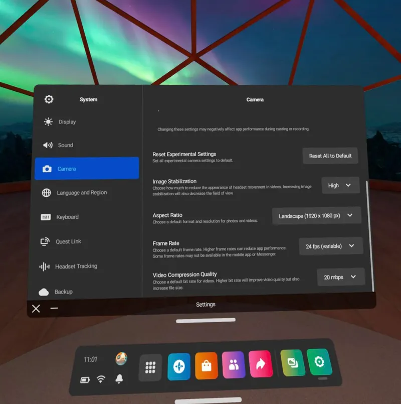 Quest v43 May Add 16:9 Recording Options, Quest Pro Hints