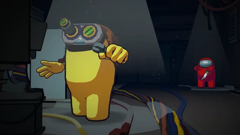 Among Us VR lights out mode