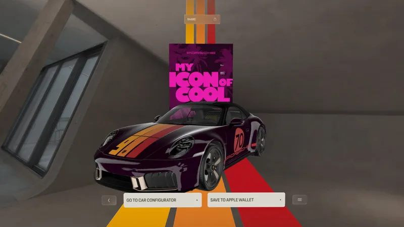 Porsche's Apple Vision Pro App Lets You Customize A 911 Spirit 70