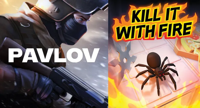 Pavlov Shack & Kill It With Fire VR Are The Quest+ Monthly Games For May