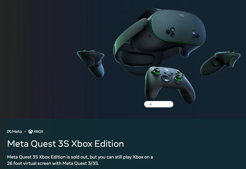 Quest 3S Xbox Edition Sold Out From Meta