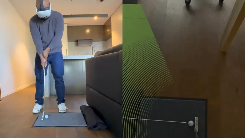 Putt Window Lets You Use Your Real Putter & Ball In Quest 3 Mixed Reality
