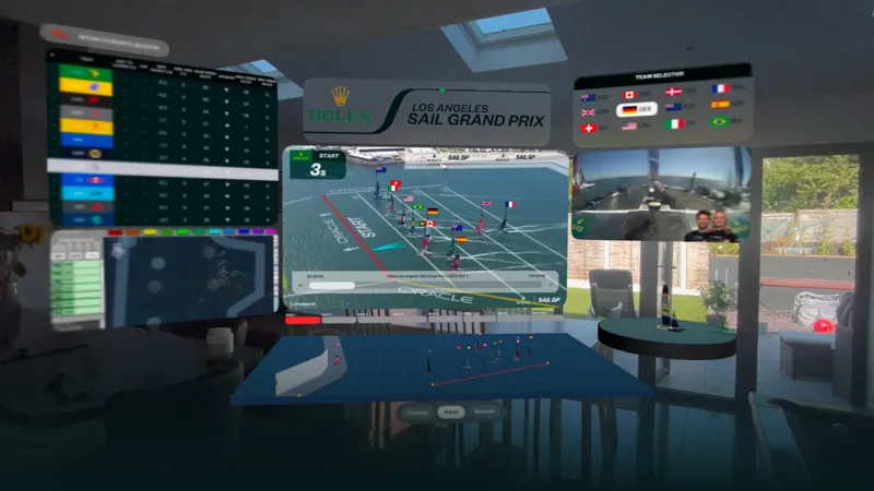 SailGP RaceScape XR Invites Apple Vision Pro Owners To Learn About Competitive Sail Racing