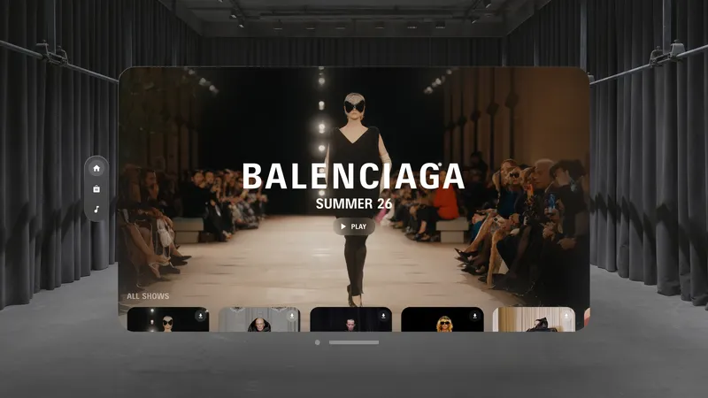 Attending Balenciaga’s Summer 26 Show in Apple Vision Pro