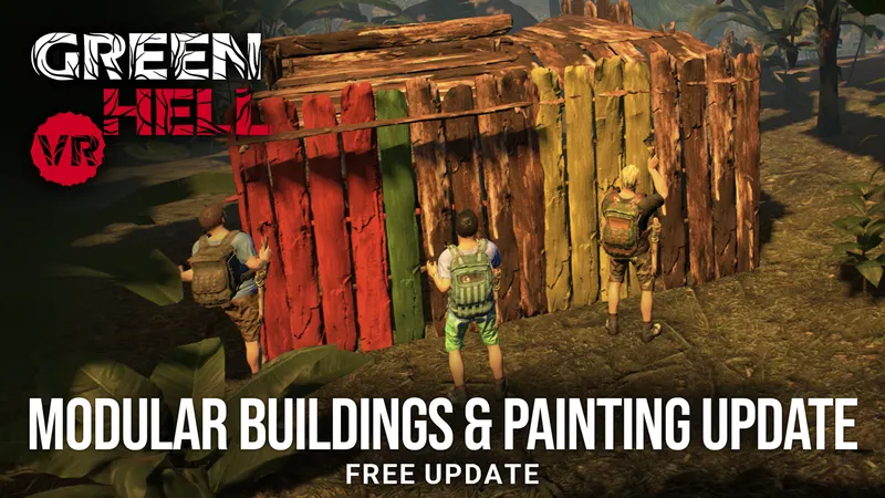 Green Hell VR Brings A Painting & Building Update To PlayStation VR2 & Meta Quest
