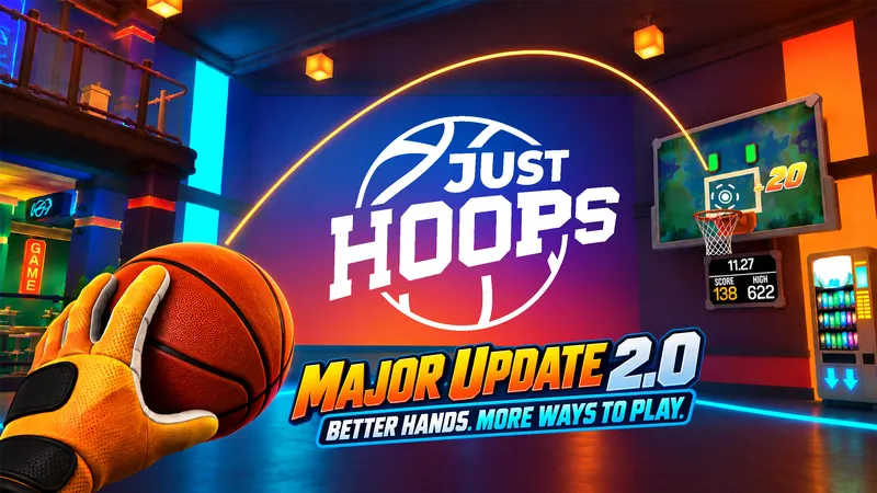 Just Hoops 2.0 Update Emphasizes Hand Tracking & Accessibility