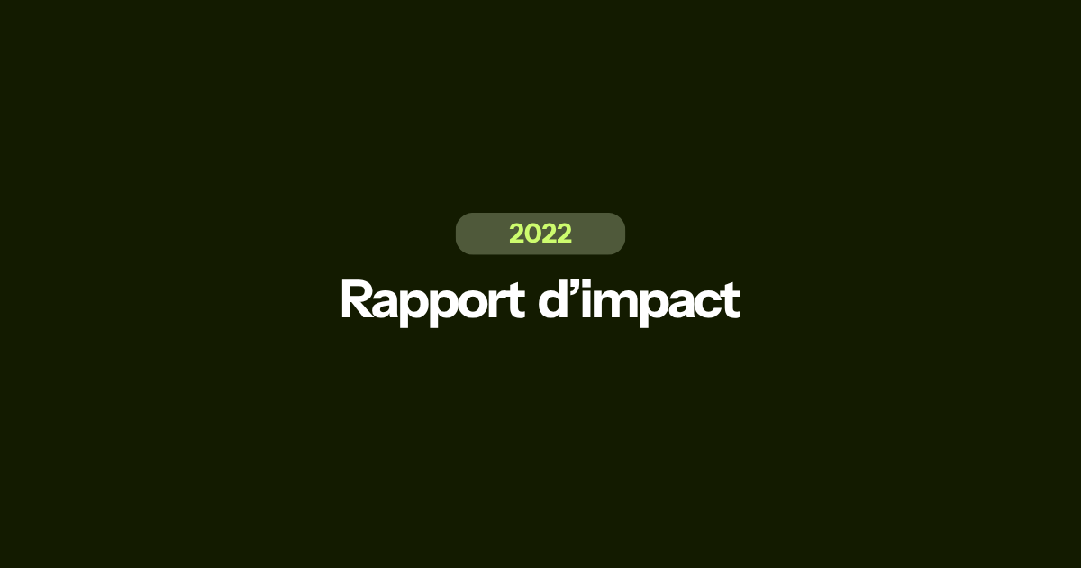Rapport d'impact de Green-Got sur l’année 2022
