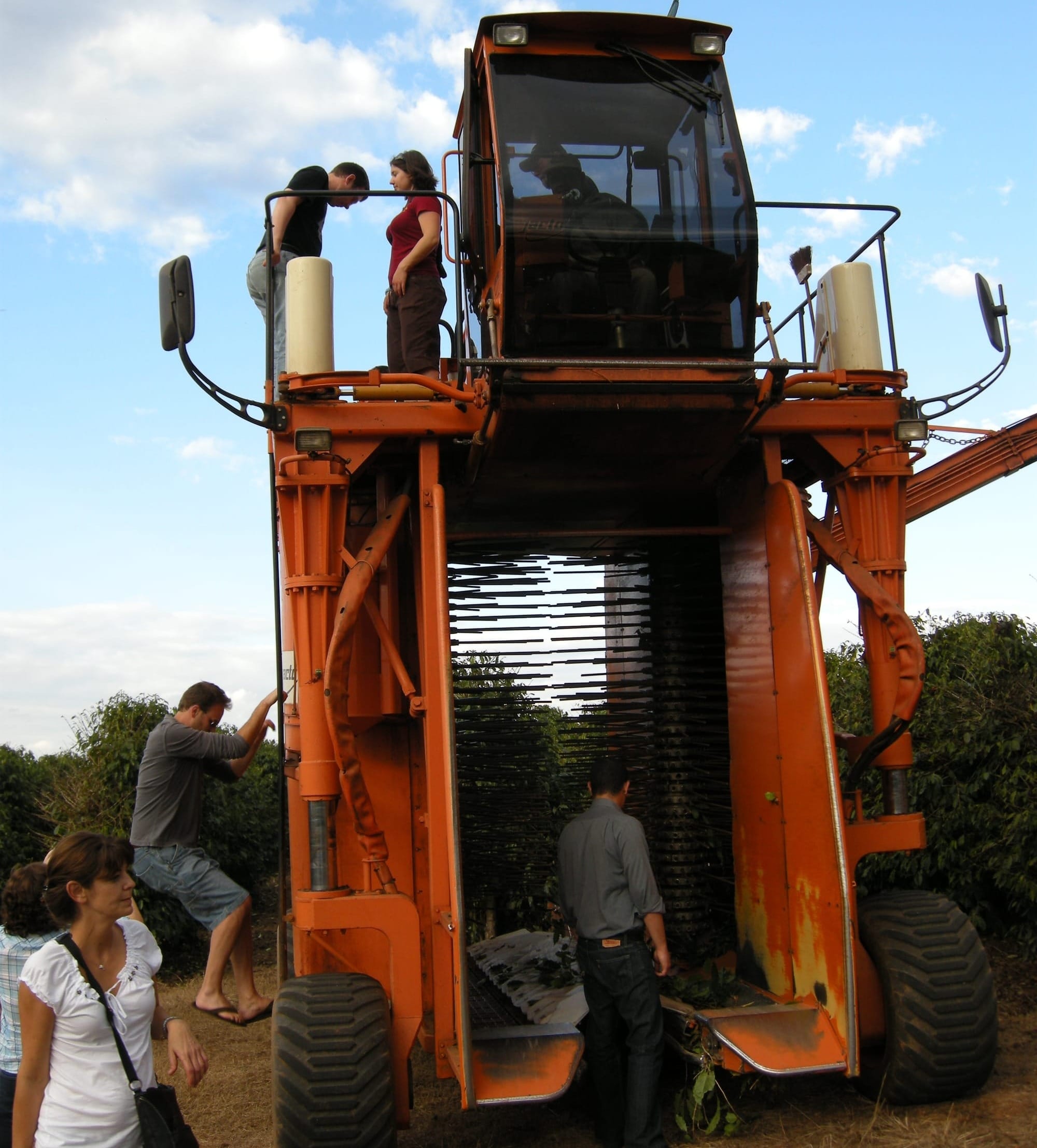 Robert Thurston operated a tall, red machine with fiberglass wands in the central cavity