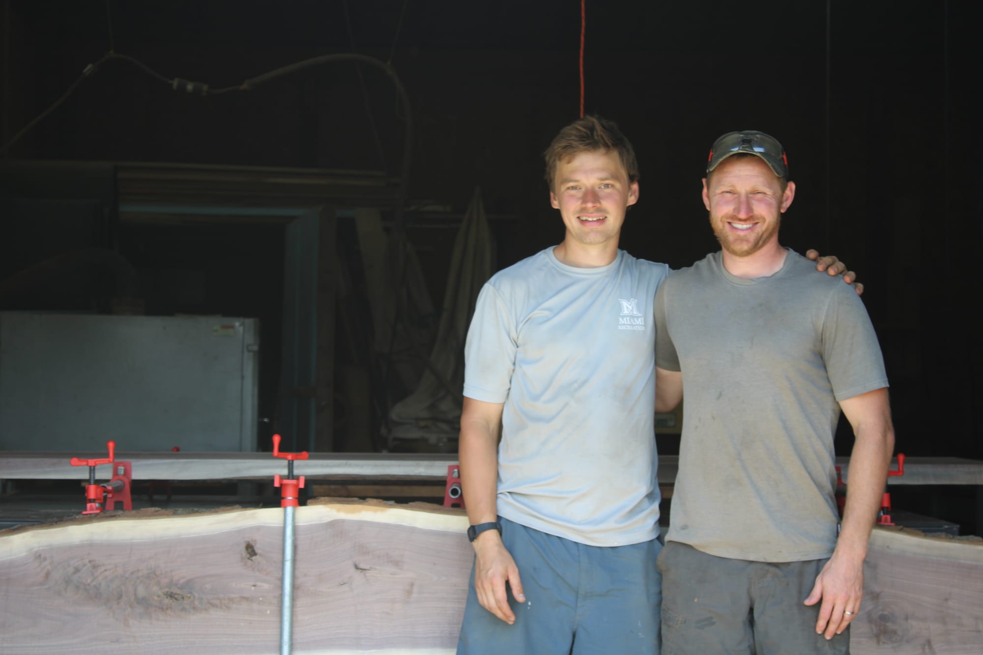 Vilppu Anttila (left) and Ryan Murphy (right) pose together.