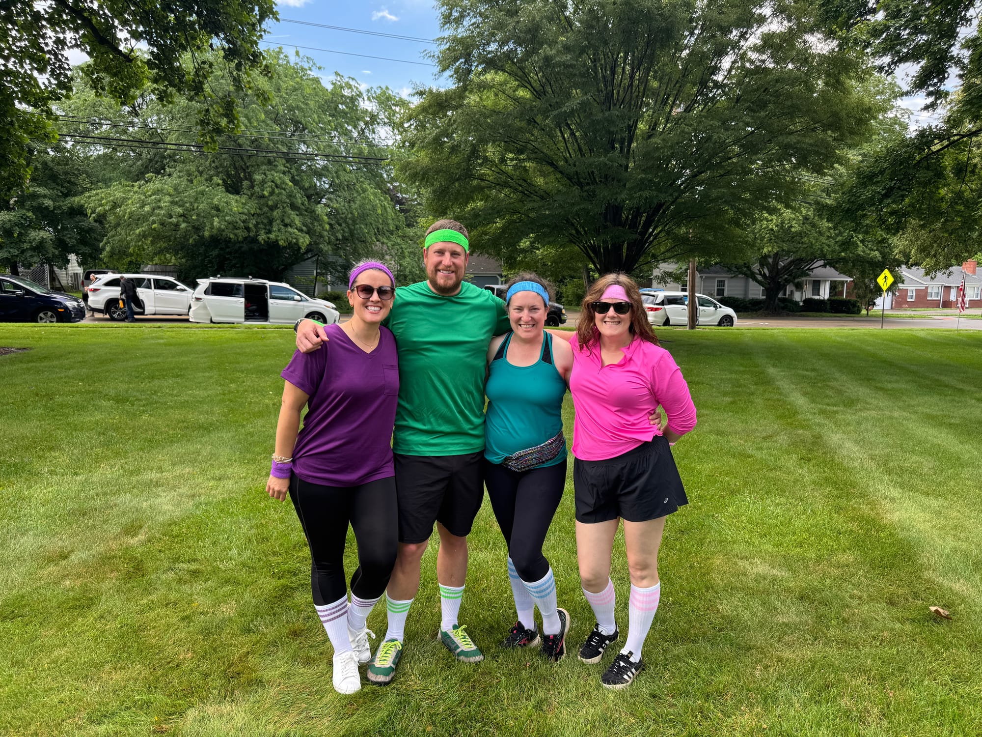 &nbsp;(Left to right) Cherie Hornfeck, Bryan Hornfeck, Holly Larson and Ashley Keeton participated in the Oxford Fun Hunt this year
