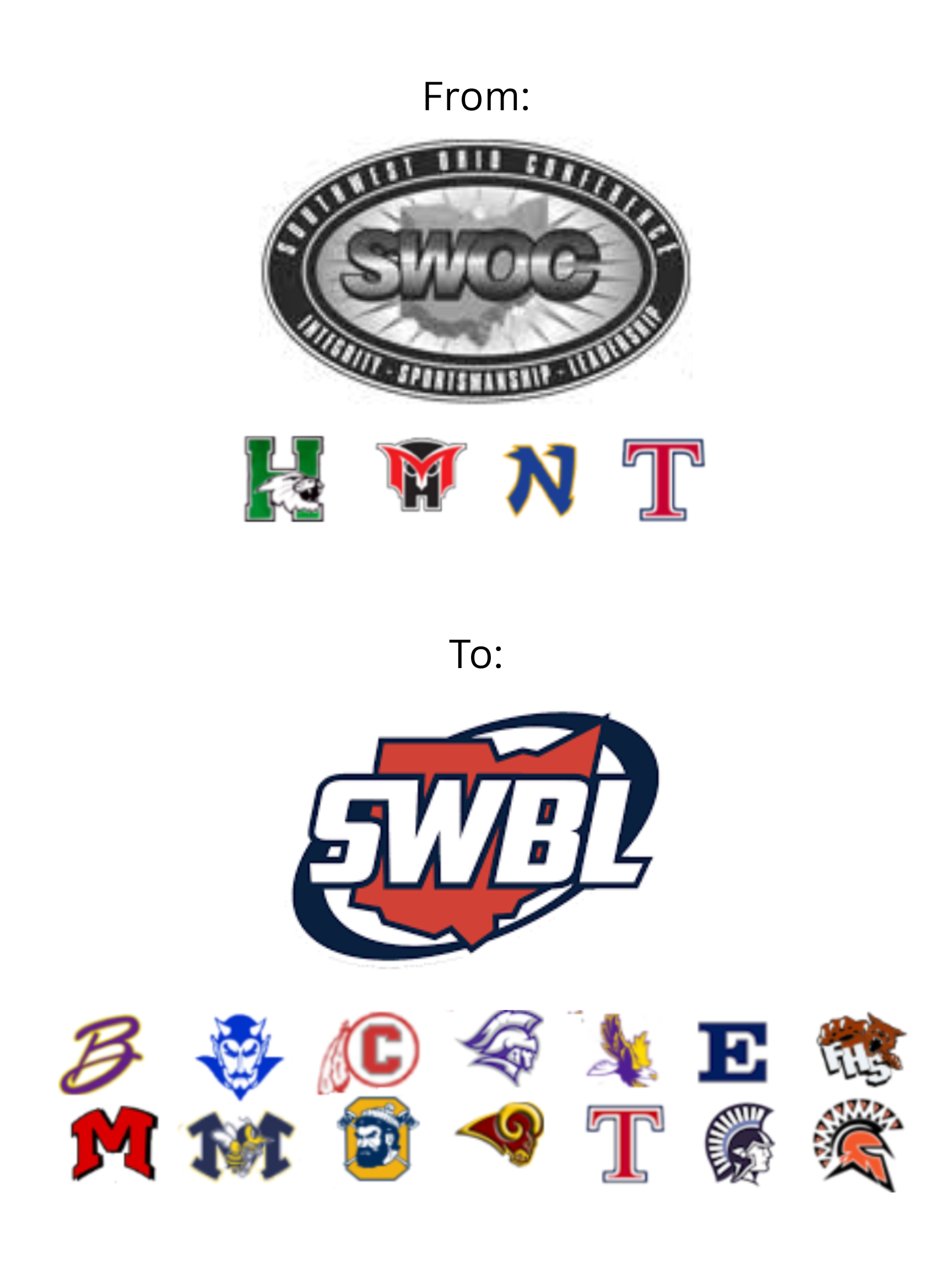 Southwest Ohio Conference teams. 